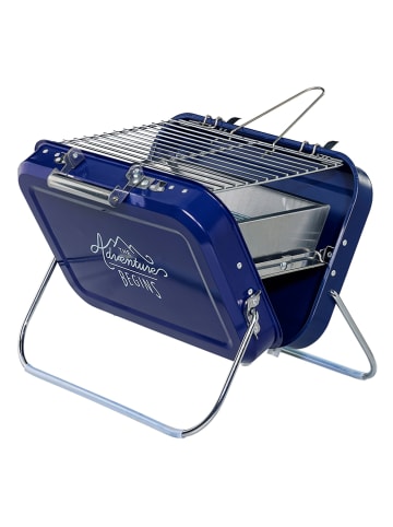 Gentlemen's Hardware Draagbare grill "The Adventure Begins blauw