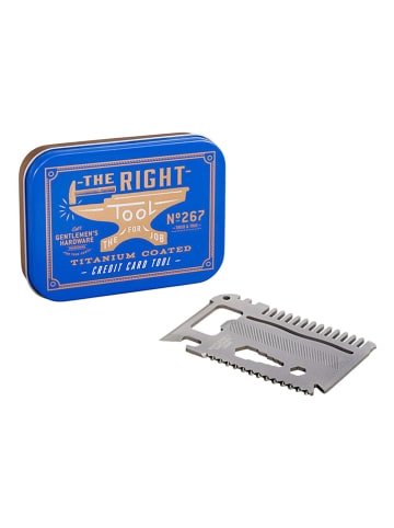Gentlemen's Hardware 15-in-1 multitool "Credit Card" blauw