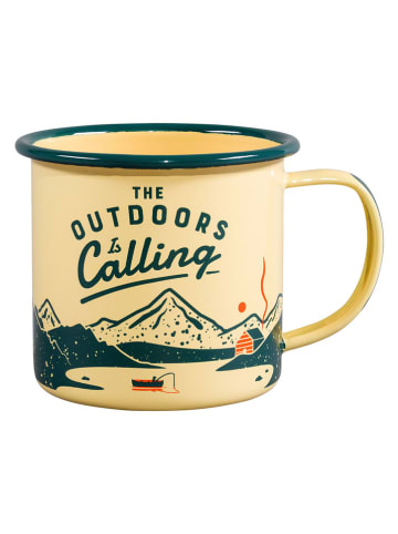 Gentlemen's Hardware Campingkop "Outdoors is Calling'' geel - 325 ml
