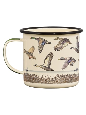 Gentlemen's Hardware Kubek kempingowy "Lake & Ducks" w kolorze beżowym - 325 ml