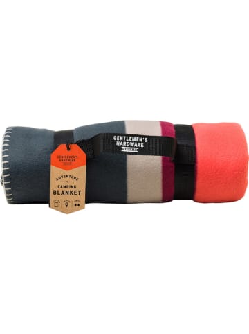 Gentlemen's Hardware Campingdecke in Grau/ Rot - (L)150 x (B)124 cm