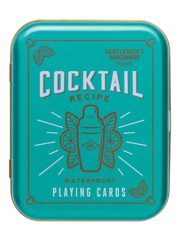 Gentlemen's Hardware Speelkaarten "Cocktail" turquoise