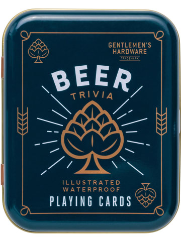 Gentlemen's Hardware Gra karciana "Beer" w kolorze niebieskim