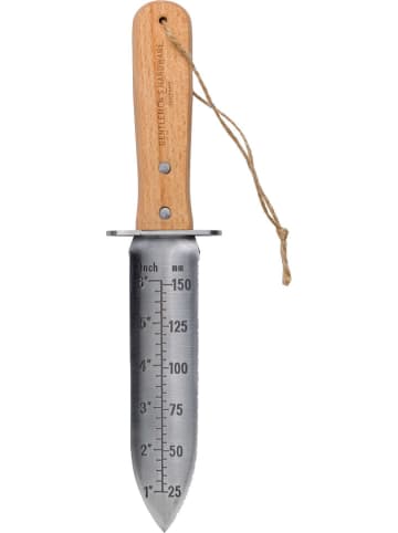 Gentlemen's Hardware Tuinmes "Hori Hori" lichtbruin/zilverkleurig - (L)32 cm