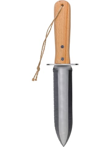 Gentlemen's Hardware Tuinmes "Hori Hori" lichtbruin/zilverkleurig - (L)32 cm