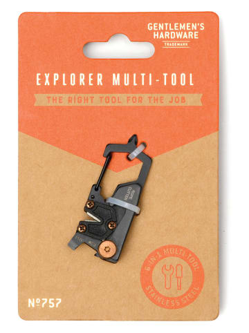 Gentlemen's Hardware Multitool "Explorer" zwart