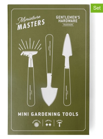 Gentlemen's Hardware 3tlg. Gartenwerkzeug-Set in Hellbraun/ Schwarz