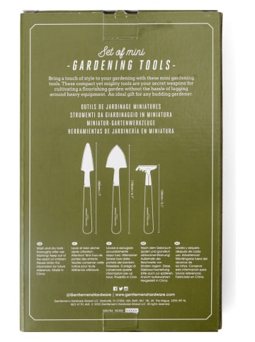 Gentlemen's Hardware 3tlg. Gartenwerkzeug-Set in Hellbraun/ Schwarz