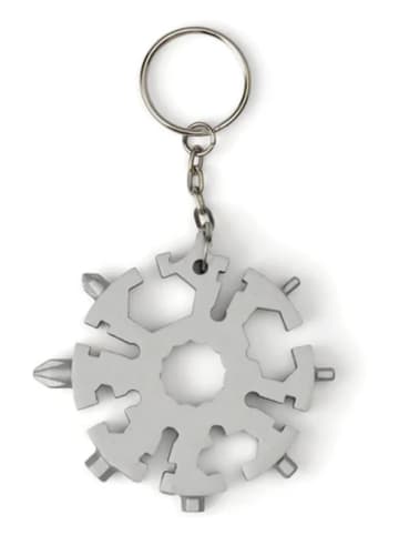 Gentlemen's Hardware Multitool-Schlüsselanhänger in Silber