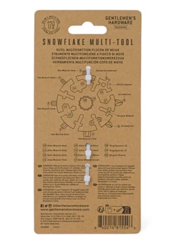 Gentlemen's Hardware Brelok wielofunkcyjny w kolorze srebrnym do kluczy