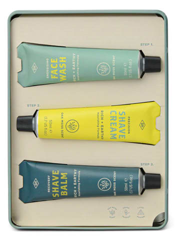 Gentlemen's Hardware 3-częściowy zestaw w kolorze miętowym do pielęgnacji twarzy - 3x 50 ml