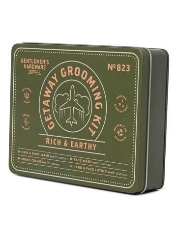 Gentlemen's Hardware 4-częściowy zestaw w kolorze oliwkowym do pielęgnacji ciała - 4x 60 ml