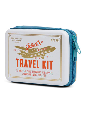 Gentlemen's Hardware 6-częściowy zestaw podróżny "The Jet Setter" w kolorze białym