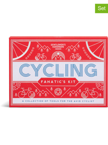Gentlemen's Hardware 9-częściowy zestaw rowerowy w kolorze czerwonym