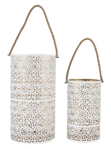 Garden Spirit Windlicht wit - (H)39 cm