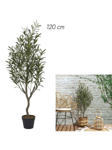 Ethnical Life Kunstpflanze in Grün - (H)120 x Ø 30 cm