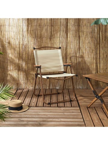 Garden Spirit Tuinstoel beige - (B)55 x (H)77 x (D)36 cm