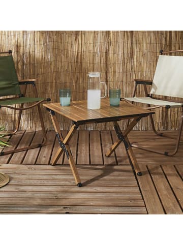 Garden Spirit Campingtisch in Braun - (B)58 x (H)60 x (T)44 cm