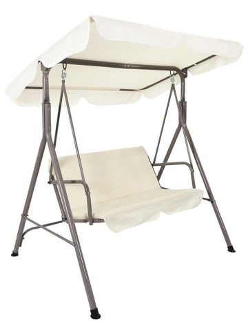 Garden Spirit Hollywoodschaukel "Soria" in Beige - (B)146 x (H)160 x (T)109 cm