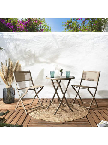 Garden Spirit Klapstoel beige - (B)50 x (H)80 x (D)46 cm