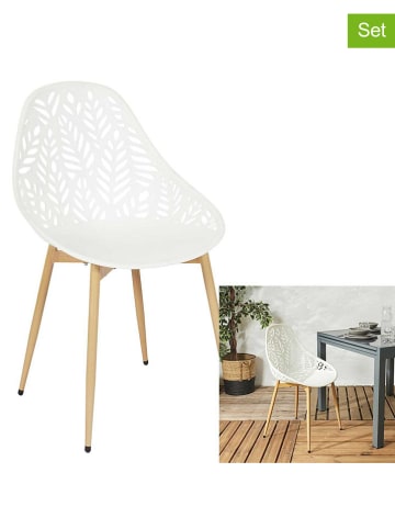 Garden Spirit 4-delige set: stoelen "Lucena" wit - (B)53,3 x (H)83,4 x (D)52,3 cm