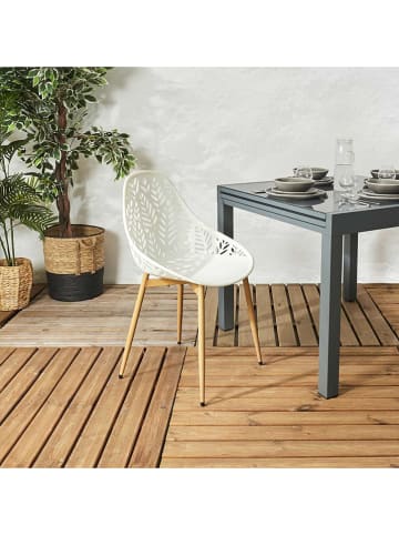 Garden Spirit 4er-Set: Stühle ''Lucena'' in Weiß - (B)53,3 x (H)83,4 x (T)52,3 cm