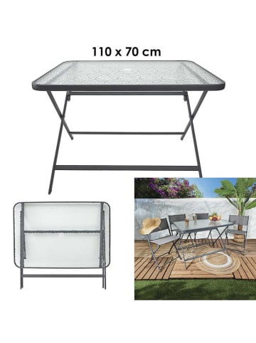 Garden Spirit Gartentisch ''Formantera'' in Grau - (B)110 x (H)75 x (T)70 cm