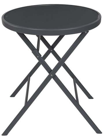 Garden Spirit Klapptisch "Elba" in Grau - (H)71 x Ø 60 cm