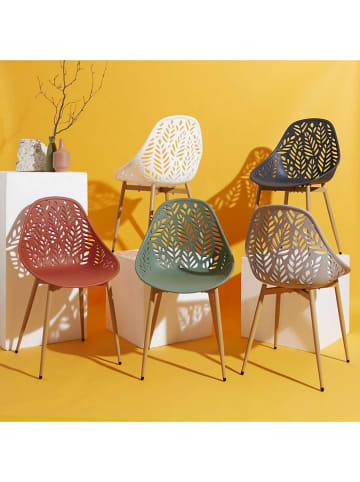 Garden Spirit 4er-Set: Stühle ''Lucena'' in Terrakotta - (B)53,3 x (H)83,4 x (T)52,3 cm