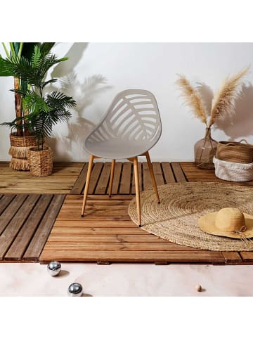 Garden Spirit 4er-Set: Stühle ''Alameda'' in Taupe - (B)52,3 x (H)86,5 x (T)49 cm