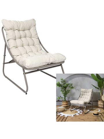 Garden Spirit Tuinfauteuil "Dolce Vita" beige/crème - (B)68 x (H)85,5 x (D)88 cm