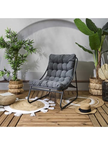 Garden Spirit Tuinfauteuil "Dolce Vita" antraciet/zwart - (B)68 x (H)85,5 x (D)88 cm