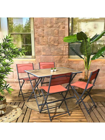 Garden Spirit Gartentisch in Hellbraun/ Schwarz - (B)110 x (H)71 x (T)70 cm