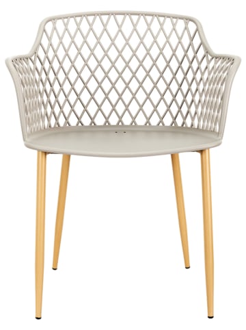Garden Spirit 4er-Set: Gartenstühle "Malaga" in Taupe - (B)62 x (H)80 x (T)54 cm