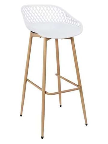 Garden Spirit 2er-Set: Barstühle in Weiß - (B)45,5 x (H)88 x (T)47,6 cm