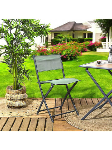 Garden Spirit Klapstoel "Elba" groen - (B)50 x (H)80 x (D)46 cm