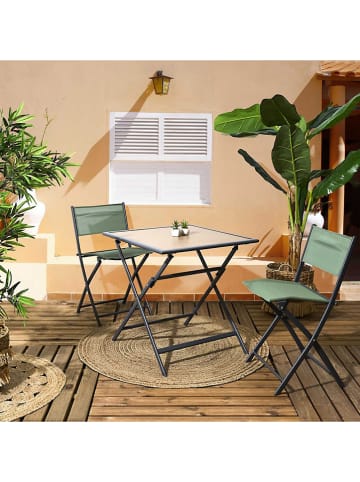 Garden Spirit Składane krzesło "Elba" w kolorze zielonym - 50 x 80 x 46 cm