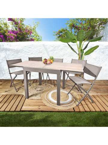 Garden Spirit Gartentisch ''Ornela'' in Beige - (B)160 x (H)73 x (T)80 cm