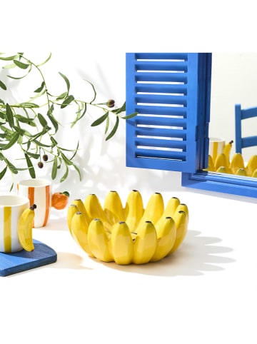 Garden Spirit Fruitschaal "Banane" geel - (H)10 x Ø 25 cm