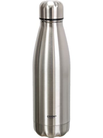 COOK CONCEPT Edelstahl-Isolierflasche in Silber - 500 ml