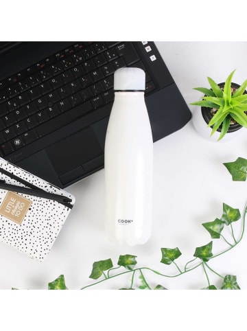 COOK CONCEPT Edelstahl-Isolierflasche in Weiß - 500 ml