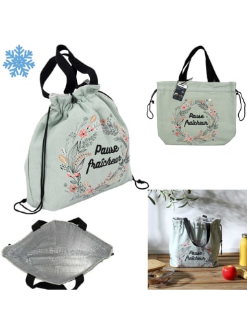 Garden Spirit Torba w kolorze jasnozielonym na lunch - 30 x 29 cm