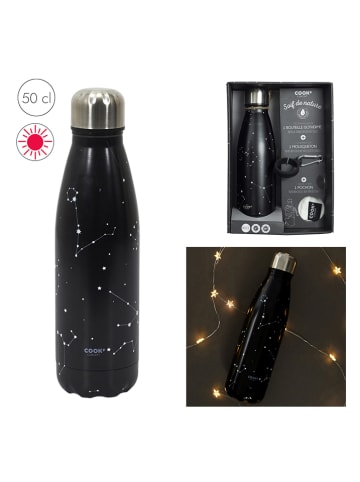 COOK CONCEPT Roestvrijstalen isoleerfles zwart - 500 ml