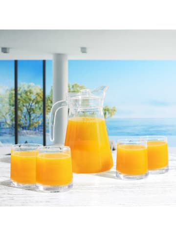 Garden Spirit 5tlg. Set: Karaffe und Gläser in Transparent