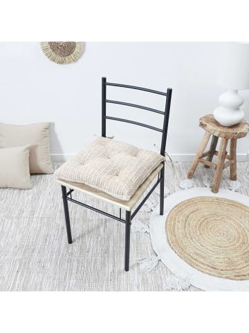 Garden Spirit Stoelkussen beige - (L)40 x (B)40 cm