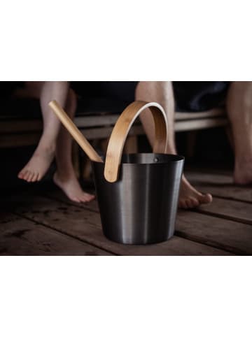 Rento Saunakübel in Schwarz - 5 l