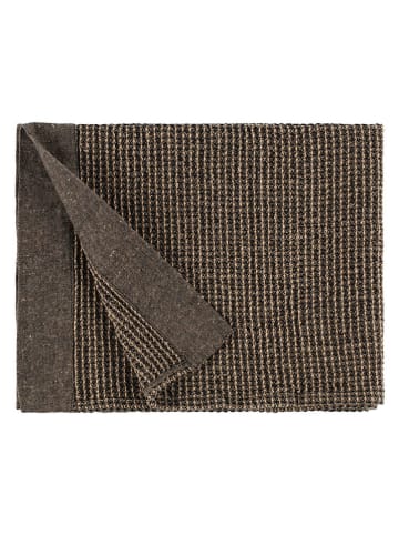 Rento Saunasitzbezug ''Kenno'' in Schwarz/ Beige - (L)60 x (B)50 cm