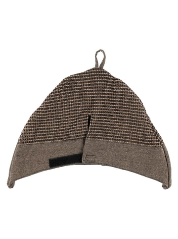 Rento Saunahoed ''Kenno'' zwart/beige - (B)40 x (H)32 cm