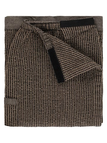 Rento Saunakilt ''Kenno'' in Schwarz/ Beige - (L)145 x (B)70 cm