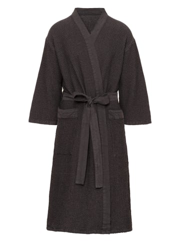 Rento Bademantel ''Kenno'' in Schwarz/ Grau